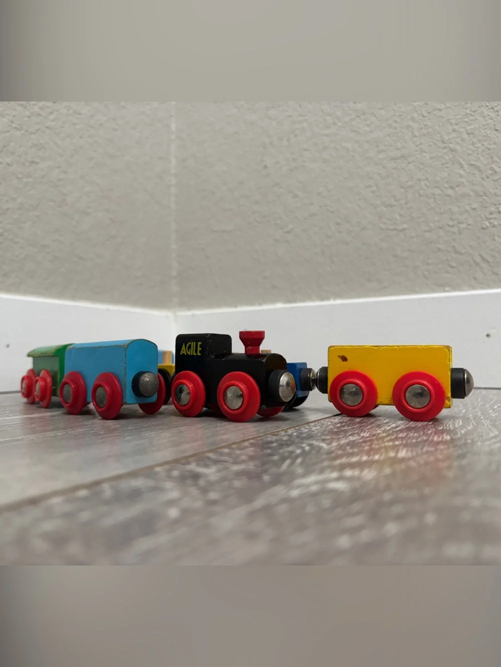 Vintage Wooden Brio Trains - Set #1